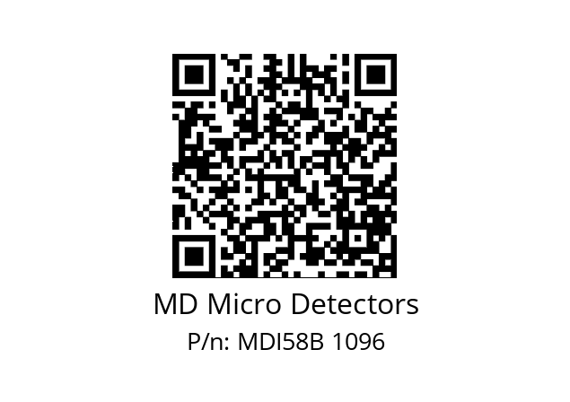  MDI58B400Z5/30P10XXMR.162 MD Micro Detectors MDI58B 1096