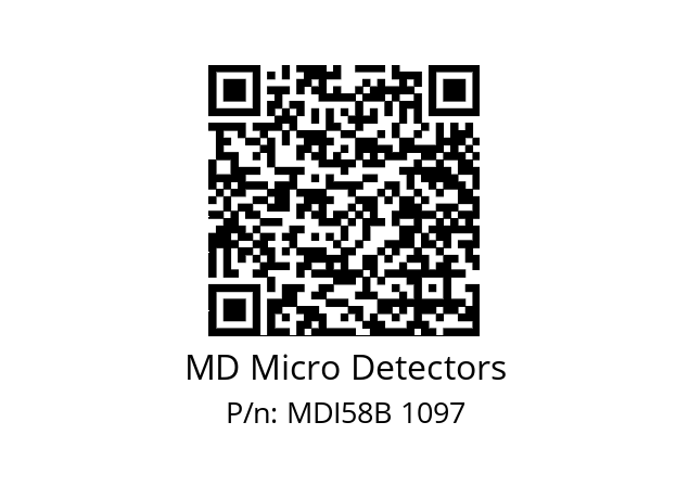  MDI58B480Z5/30P10XXMR.162 MD Micro Detectors MDI58B 1097