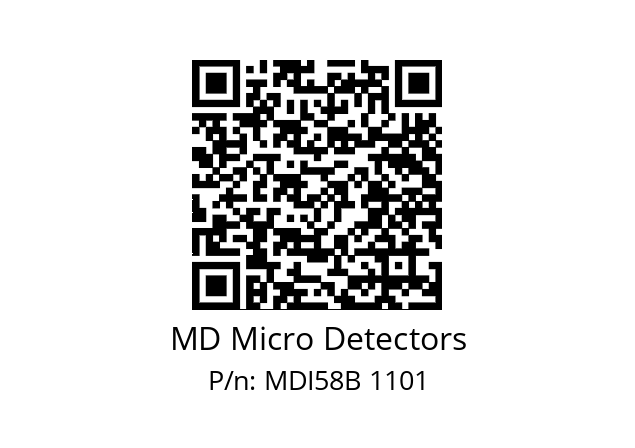  MDI58B625Z5/30P10XXMR.162 MD Micro Detectors MDI58B 1101