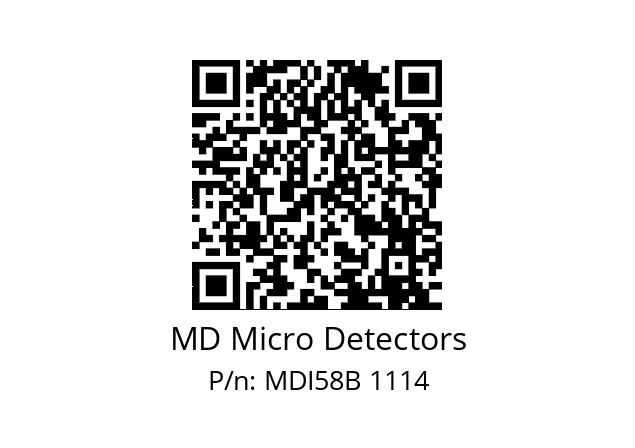  MDI58B2000Z5/30P10XXMR.162 MD Micro Detectors MDI58B 1114