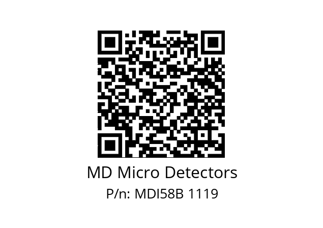  MDI58B128S5/30P6SXMR.162 MD Micro Detectors MDI58B 1119