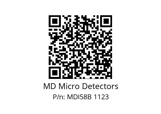  MDI58B250S5/30P6SXMR.162 MD Micro Detectors MDI58B 1123