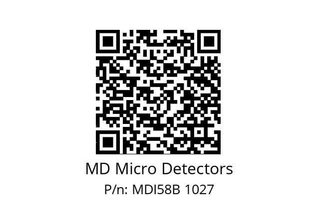  MDI58B150Z5/30P6XXMR.162 MD Micro Detectors MDI58B 1027