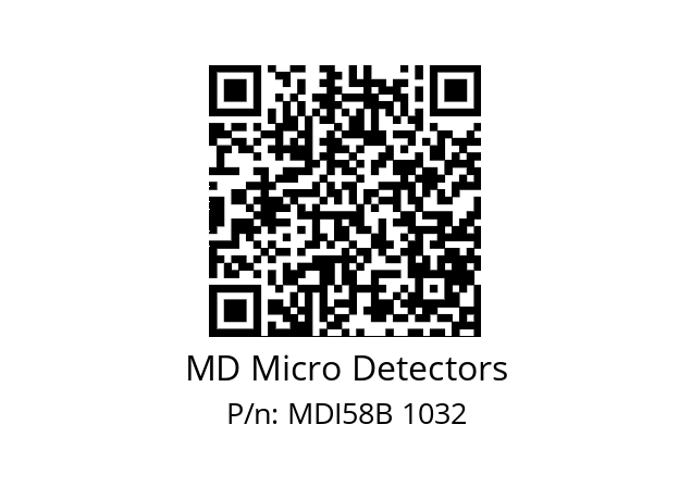  MDI58B300Z5/30P6XXMR.162 MD Micro Detectors MDI58B 1032