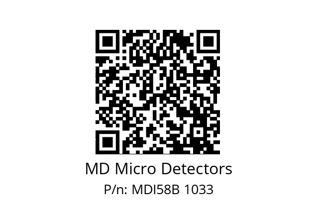  MDI58B360Z5/30P6XXMR.162 MD Micro Detectors MDI58B 1033