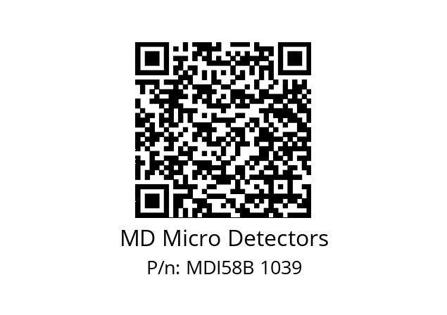  MDI58B625Z5/30P6XXMR.162 MD Micro Detectors MDI58B 1039