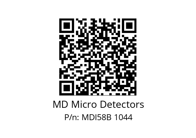  MDI58B1000Z5/30P6XXMR.162 MD Micro Detectors MDI58B 1044