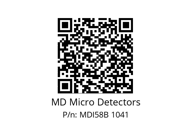  MDI58B750Z5/30P6XXMR.162 MD Micro Detectors MDI58B 1041