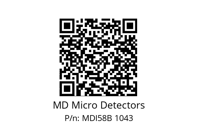  MDI58B900Z5/30P6XXMR.162 MD Micro Detectors MDI58B 1043