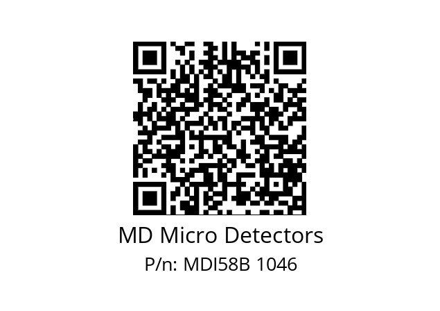  MDI58B1200Z5/30P6XXMR.162 MD Micro Detectors MDI58B 1046