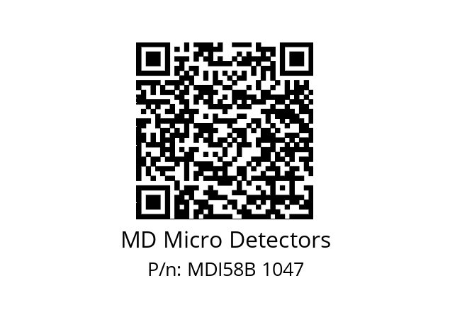  MDI58B1250Z5/30P6XXMR.162 MD Micro Detectors MDI58B 1047