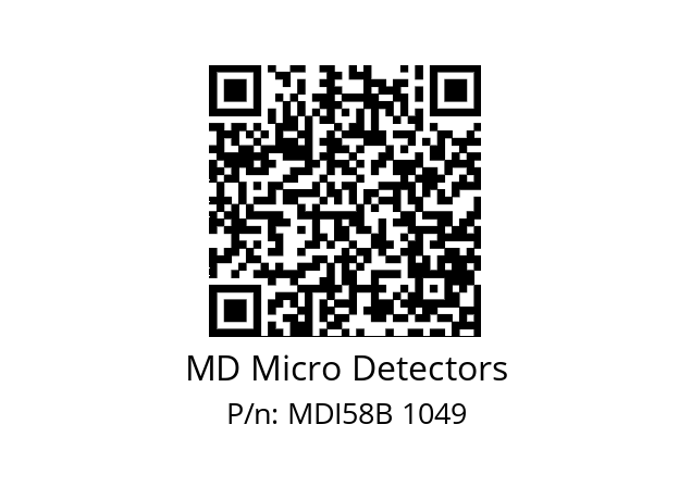  MDI58B1500Z5/30P6XXMR.162 MD Micro Detectors MDI58B 1049