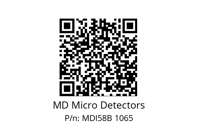  MDI58B400S5/30P10XXMR.162 MD Micro Detectors MDI58B 1065