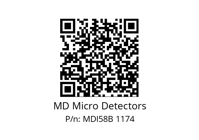  MDI58B1600Z5/30P6SXMR.162 MD Micro Detectors MDI58B 1174