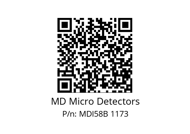  MDI58B1500Z5/30P6SXMR.162 MD Micro Detectors MDI58B 1173