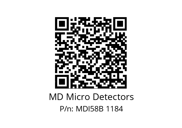  MDI58B240S5/30P10SXMR.162 MD Micro Detectors MDI58B 1184