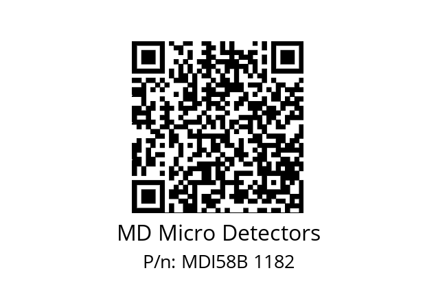  MDI58B150S5/30P10SXMR.162 MD Micro Detectors MDI58B 1182