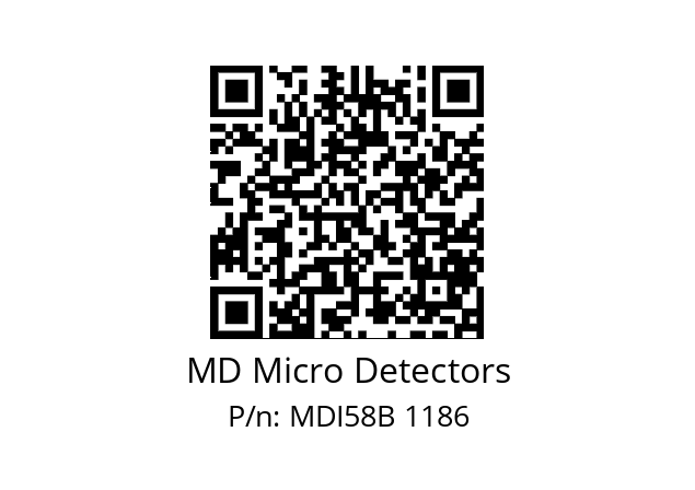  MDI58B256S5/30P10SXMR.162 MD Micro Detectors MDI58B 1186