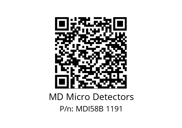  MDI58B500S5/30P10SXMR.162 MD Micro Detectors MDI58B 1191