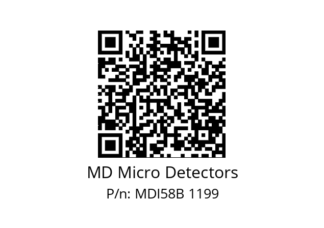  MDI58B1000S5/30P10SXMR.162 MD Micro Detectors MDI58B 1199