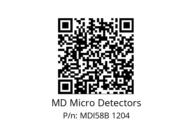  MDI58B1500S5/30P10SXMR.162 MD Micro Detectors MDI58B 1204