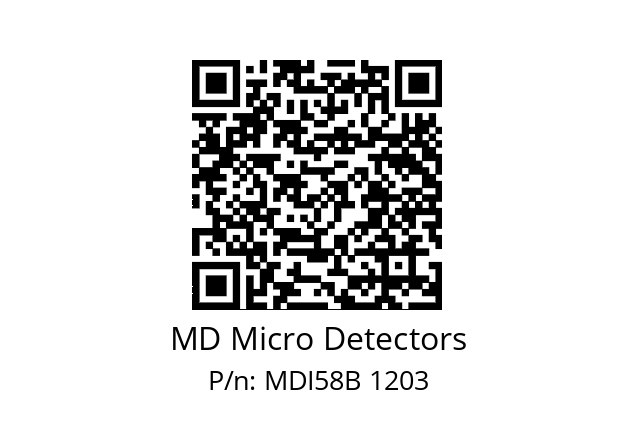  MDI58B1440S5/30P10SXMR.162 MD Micro Detectors MDI58B 1203