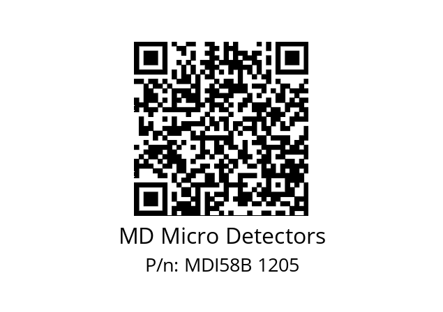  MDI58B1600S5/30P10SXMR.162 MD Micro Detectors MDI58B 1205