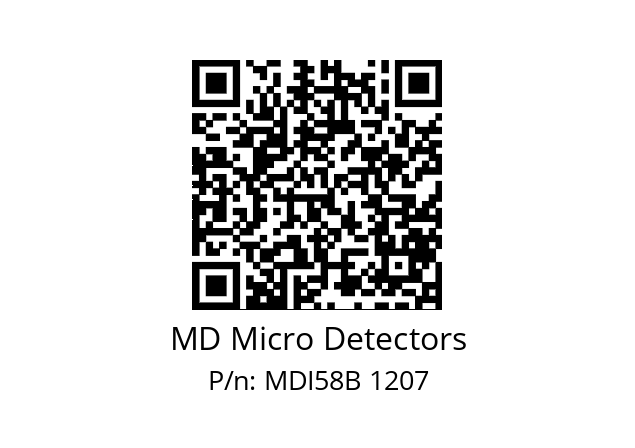  MDI58B2000S5/30P10SXMR.162 MD Micro Detectors MDI58B 1207