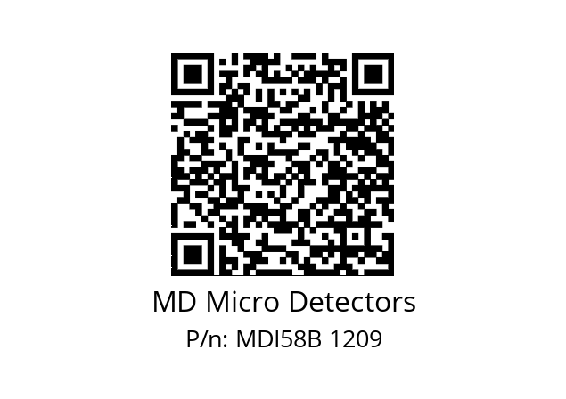  MDI58B2500S5/30P10SXMR.162 MD Micro Detectors MDI58B 1209