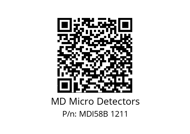  MDI58B120Z5/30P10SXMR.162 MD Micro Detectors MDI58B 1211