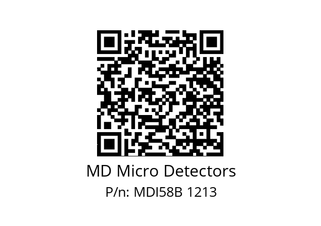  MDI58B150Z5/30P10SXMR.162 MD Micro Detectors MDI58B 1213