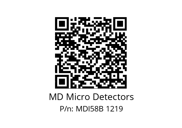  MDI58B360Z5/30P10SXMR.162 MD Micro Detectors MDI58B 1219