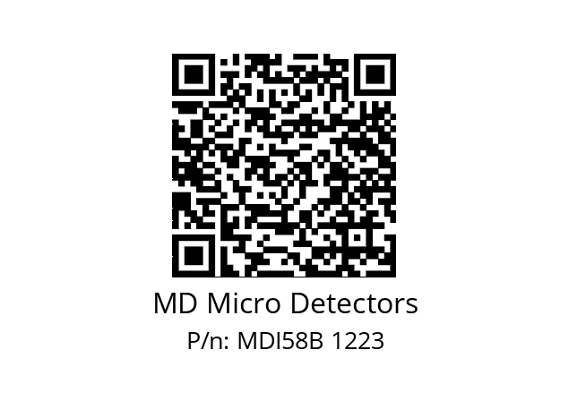  MDI58B512Z5/30P10SXMR.162 MD Micro Detectors MDI58B 1223