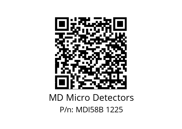  MDI58B625Z5/30P10SXMR.162 MD Micro Detectors MDI58B 1225