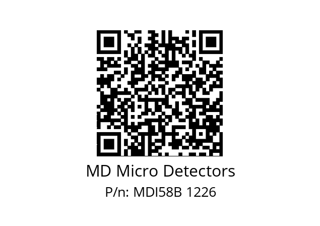  MDI58B720Z5/30P10SXMR.162 MD Micro Detectors MDI58B 1226