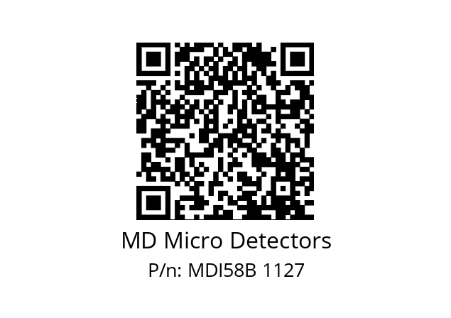  MDI58B400S5/30P6SXMR.162 MD Micro Detectors MDI58B 1127