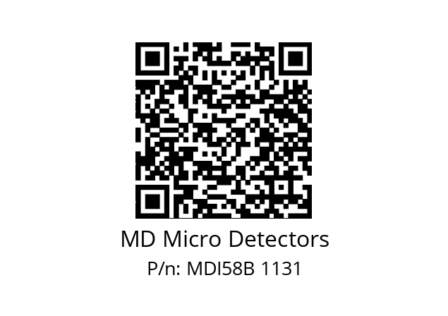  MDI58B600S5/30P6SXMR.162 MD Micro Detectors MDI58B 1131