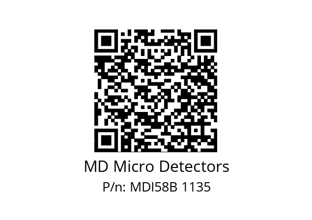  MDI58B800S5/30P6SXMR.162 MD Micro Detectors MDI58B 1135