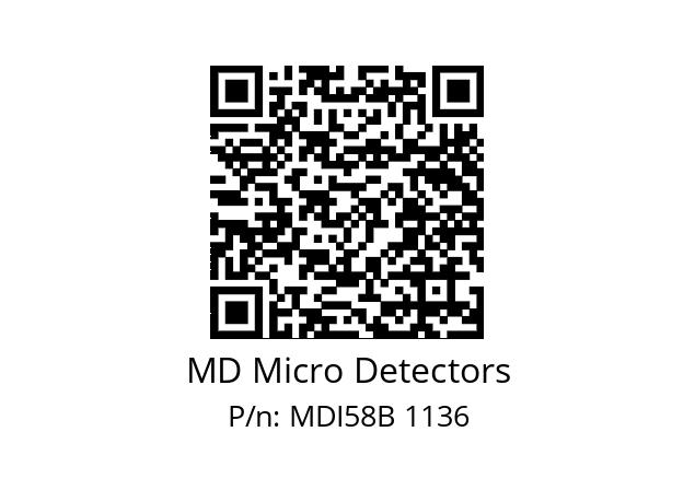  MDI58B900S5/30P6SXMR.162 MD Micro Detectors MDI58B 1136