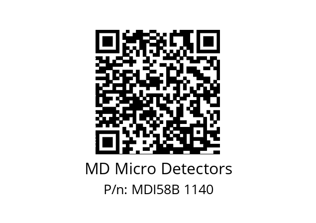  MDI58B1250S5/30P6SXMR.162 MD Micro Detectors MDI58B 1140