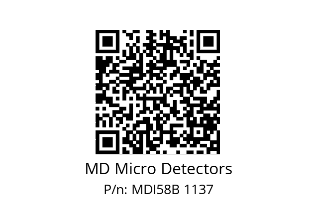  MDI58B1000S5/30P6SXMR.162 MD Micro Detectors MDI58B 1137