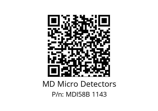  MDI58B1600S5/30P6SXMR.162 MD Micro Detectors MDI58B 1143