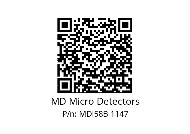  MDI58B2500S5/30P6SXMR.162 MD Micro Detectors MDI58B 1147