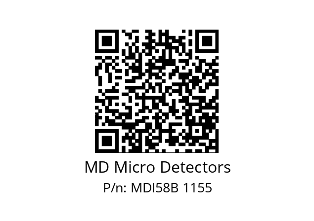  MDI58B256Z5/30P6SXMR.162 MD Micro Detectors MDI58B 1155