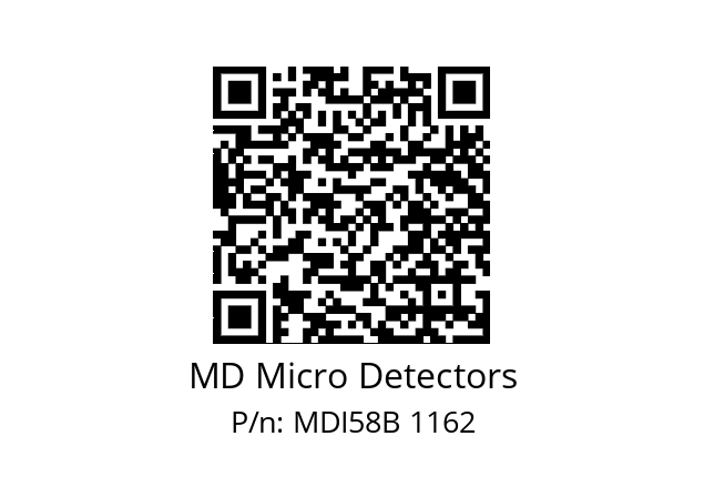  MDI58B600Z5/30P6SXMR.162 MD Micro Detectors MDI58B 1162