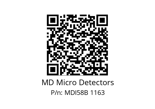  MDI58B625Z5/30P6SXMR.162 MD Micro Detectors MDI58B 1163