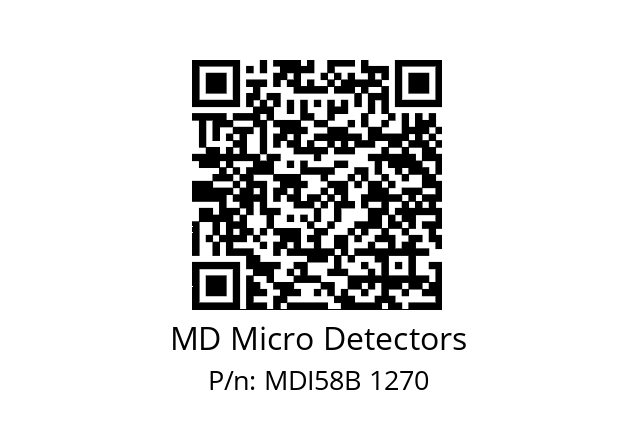  MDI58B2048S5/30L6XXMR.162 MD Micro Detectors MDI58B 1270