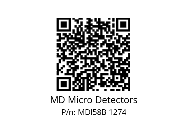  MDI58B128Z5/30L6XXMR.162 MD Micro Detectors MDI58B 1274