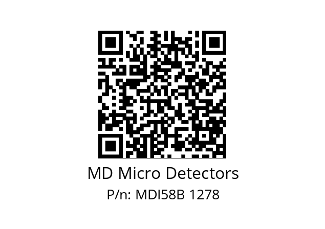  MDI58B250Z5/30L6XXMR.162 MD Micro Detectors MDI58B 1278