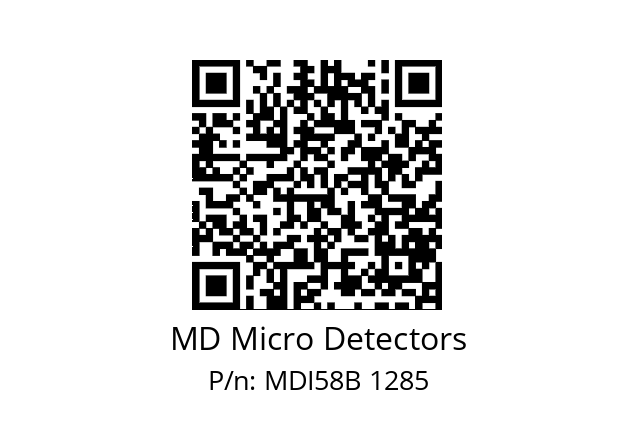  MDI58B512Z5/30L6XXMR.162 MD Micro Detectors MDI58B 1285